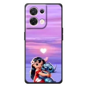 Чехол с рисунком Стич для OPPO Reno 8 5G (Стич и Лило)
