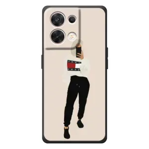 Силіконовый Чохол на OPPO Reno 8 5G з картинкой Модных девушек (Стильна)
