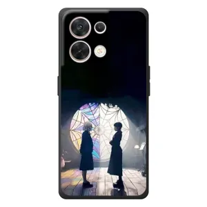 Чехлы с принтом Уэнсдей на OPPO Reno 8 5G (Уэнсдей и Энди)