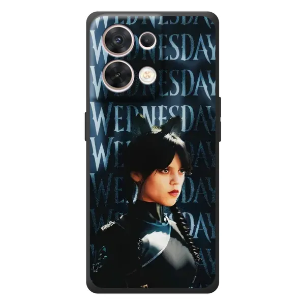 Чехол с рисунком «Уэнздей с ушками» для OPPO Reno 8 5G Чехол с рисунком «Уэнздей с ушками» для OPPO Reno 8 5G