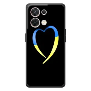 Силиконовый Чехол на OPPO Reno 8 5G (Я-Украина) (Украинское сердце)