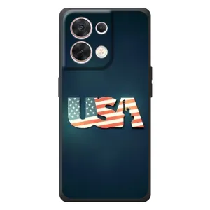 Чехол Флаг USA для OPPO Reno 8 5G (USA)