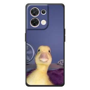 Бампер с принтом Мемы для OPPO Reno 8 5G (Утка)