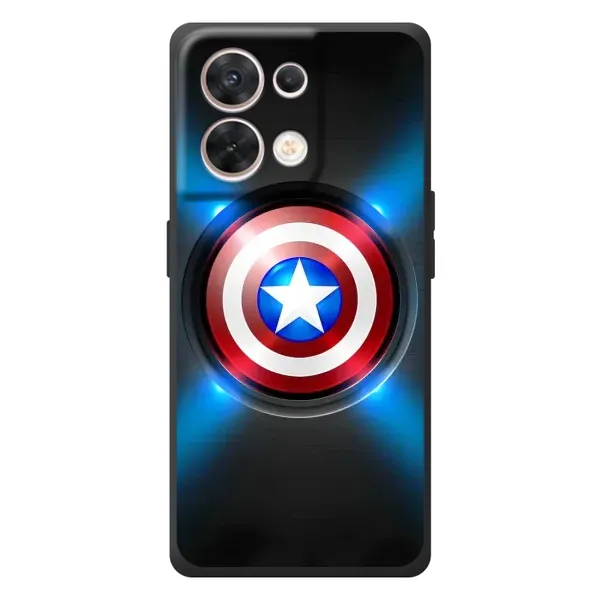 Чехол с рисунком «Яркий Щит Капитана» для OPPO Reno 8 5G Чехол с рисунком «Яркий Щит Капитана» для OPPO Reno 8 5G
