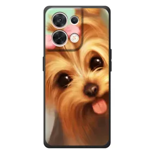 Чехол (ТПУ) Милые собачки для OPPO Reno 8 5G (Йоршенский терьер)