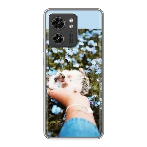 Чехлы с изображением разных животных для OPPO Reno 8 Pro 5G (Ежик на руках)