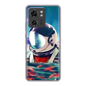 Силиконовый Чехол с принтом "Космонавты" на OPPO Reno 8 Pro 5G (Космонавт в воде)