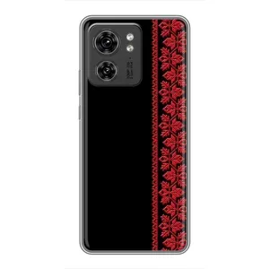 Силиконовый Чехол на OPPO Reno 8 Pro 5G (Красная Вышиванка)