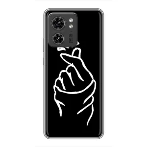 Чехлы (Знак сердечка) на OPPO Reno 8 Pro 5G (Сердце на черном)