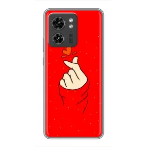 Чехлы (Знак сердечка) на OPPO Reno 8 Pro 5G (Сердце на красном)