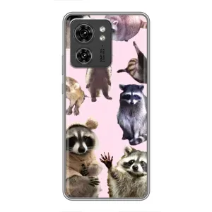 Силиконовый Чехол с Енотами на OPPO Reno 8 Pro 5G (Смешные Еноты)