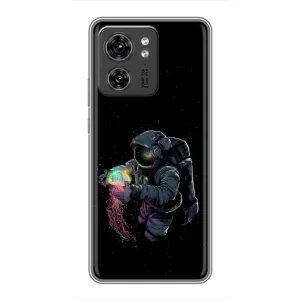 Силиконовый Чехол с принтом "Космонавты" на OPPO Reno 8 Pro 5G (В руках земля)