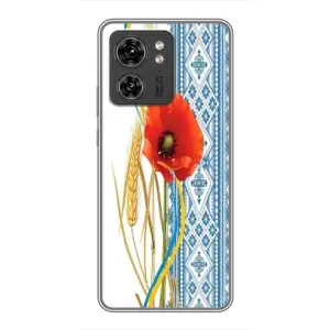 Силиконовый Чехол на OPPO Reno 8 Pro 5G с картинкой Вышиванки (Вышиванка с цветком)