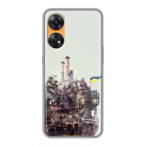 Чехлы на военную тематику для Oppo Reno 8T (Азовсталь)