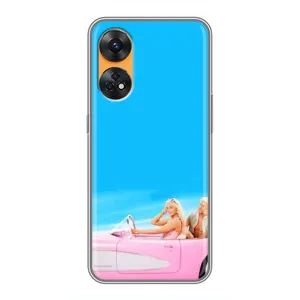 Силиконовый Чехол Барби Фильм на Oppo Reno 8T (Барби и Кен)