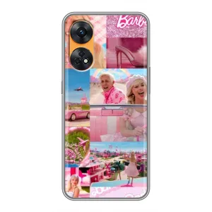 Силиконовый Чехол Барби Фильм на Oppo Reno 8T (Барби стиль)