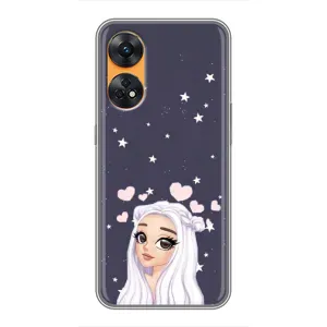 Чохол Стильні дівчата на Oppo Reno 8T (Дівчина та серця)