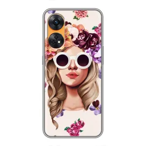 Чохол з картинкою Модні Дівчата Oppo Reno 8T (Дівчина в окулярах)