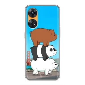 Чехлы с Пандами на Oppo Reno 8T (Друзья)