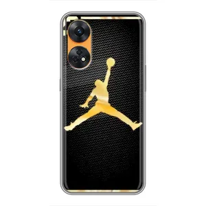 Силиконовый Чехол Nike Air Jordan на Оппо Рено 8Т (Джордан 23)