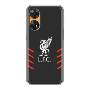 Силиконовые Чехлы принт Футбол на Oppo Reno 8T (Эмблема Liverpool)