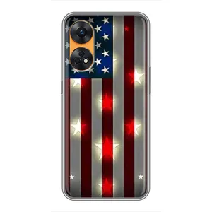 Чохол Прапор USA для Oppo Reno 8T (Прапор США 2)
