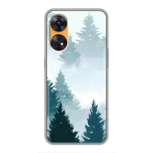 Летний Чехол на Oppo Reno 8T (Горный лес)
