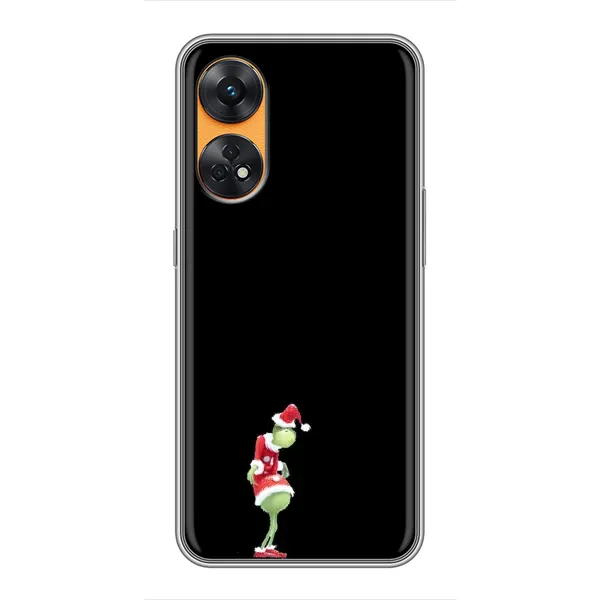 Чехол с рисунком «Гринч на чорном» для OPPO Reno 8T Чехол с рисунком «Гринч на чорном» для OPPO Reno 8T