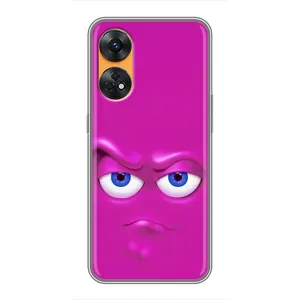 Силиконовые Чехлы (смешные стикеры) для Oppo Reno 8T (Хитрая мордочка)