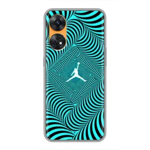 Силиконовый Чехол Nike Air Jordan на Оппо Рено 8Т (Jordan)