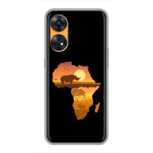 Летний Чехол на Oppo Reno 8T (Карта)