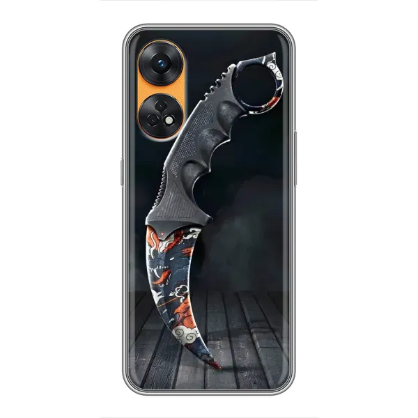 Чехол с рисунком «Кинжал КС ГО» для OPPO Reno 8T Чехол с рисунком «Кинжал КС ГО» для OPPO Reno 8T