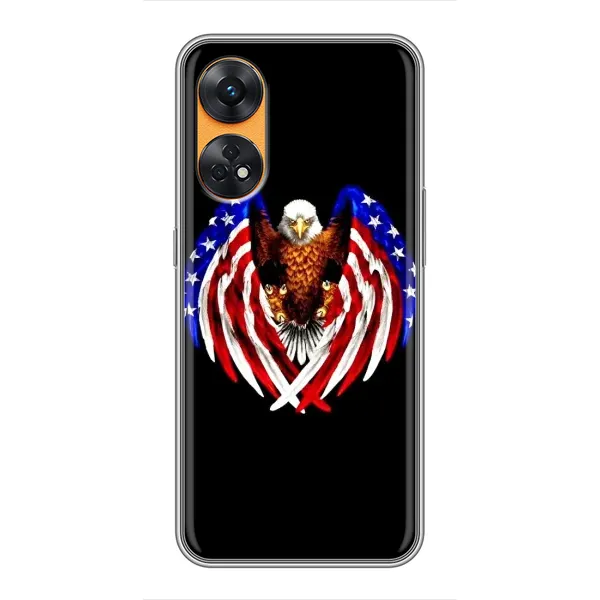 Чехол с рисунком «Крылья США» для OPPO Reno 8T Чехол с рисунком «Крылья США» для OPPO Reno 8T