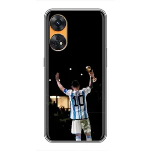 Чехлы Лео Месси Аргентина для Oppo Reno 8T (Лео Чемпион)