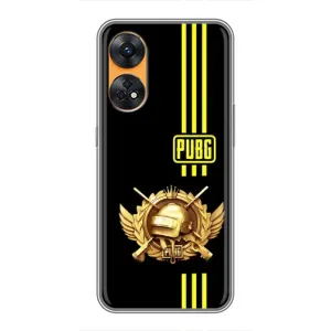 Чехол (TPU) с картинкой "Лого Пабг" на Оппо Рено 8Т (Лого PUPG)