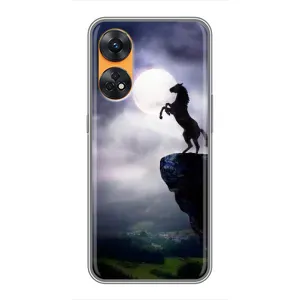 Чехлы с изображением разных животных для Oppo Reno 8T (Лошадь)
