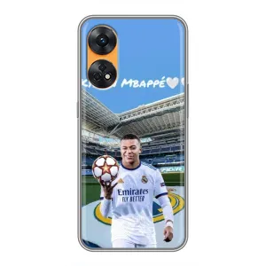 Чехол (TPU) с Футболистом на Oppo Reno 8T (Mbappe Real)