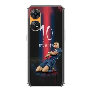 Чехол (TPU) с Футболистом на Oppo Reno 8T (MBAPPE 10)
