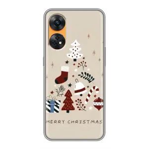 Чохол Санта Клаус для Oppo Reno 8T (Merry Christmas)