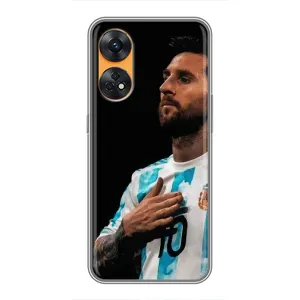 Чехлы Лео Месси Аргентина для Oppo Reno 8T (Месси Капитан)