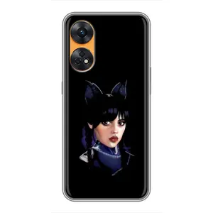 Чехлы с принтом Уэнсдей на Oppo Reno 8T (Милая Уэнсдей)