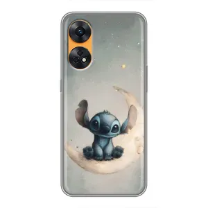 Чехол с рисунком Стич для OPPO Reno 8T (Милый Стич)