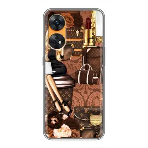 Чехол Стиль Louis Vuitton на Oppo Reno 8T (Мода Луи Виттон)