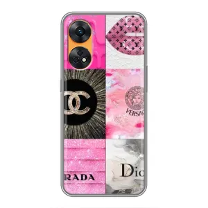 Чохол (Dior, Prada, YSL, Chanel) для Oppo Reno 8T (Модніца)