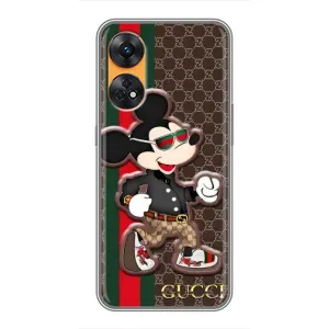 Чехлы Бренд GUCCI для Oppo Reno 8T (Маус Гуччи)