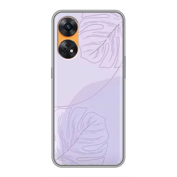 Чехол с рисунком «Монстера фиолетовая» для OPPO Reno 8T Чехол с рисунком «Монстера фиолетовая» для OPPO Reno 8T