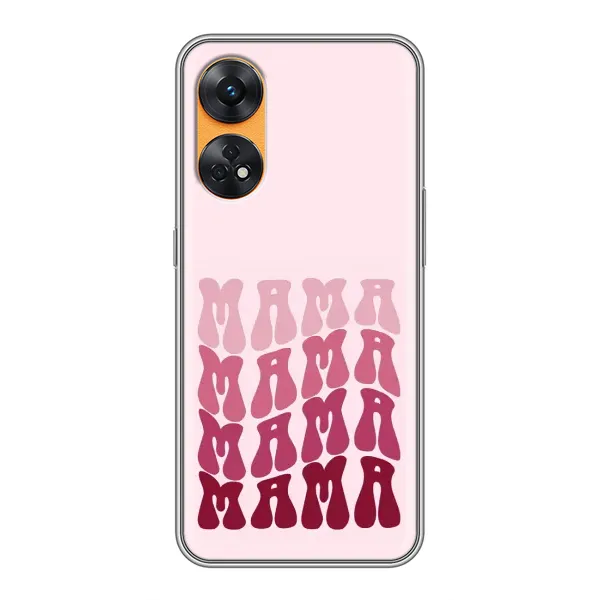 Чехол с рисунком «Надпись мама» для OPPO Reno 8T Чехол с рисунком «Надпись мама» для OPPO Reno 8T