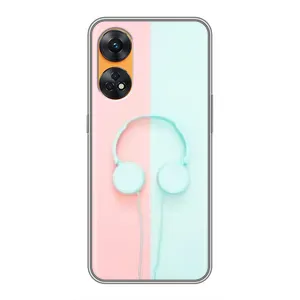 Девчачий Чехол для Oppo Reno 8T (Наушники)