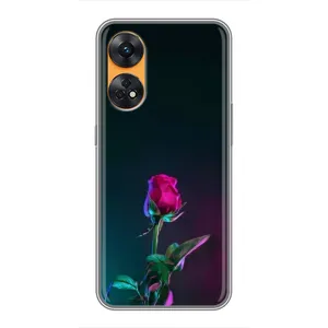 Чохли з принтом Троянд для Oppo Reno 8T (Нічна троянда)