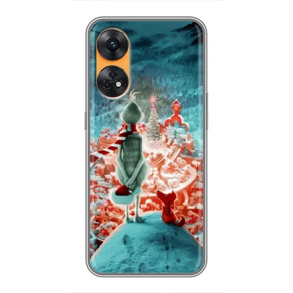 Чехол с рисунком «Новогодний Гринч» для OPPO Reno 8T Чехол с рисунком «Новогодний Гринч» для OPPO Reno 8T